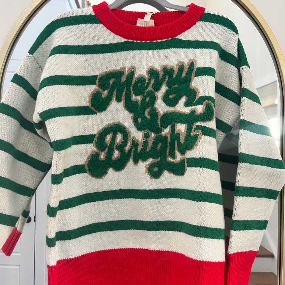 Striped Green and Red Sweater